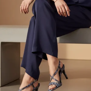 Navy Formal Sandal For Ladies FR5484