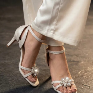 Cream Formal Sandal For Women FR5519