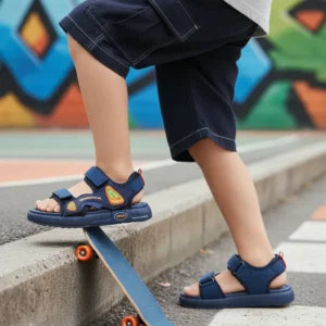 Boys Navy Casual Sandal KD4989v