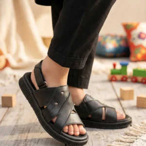 Boys Black Formal Sandal KD4996v