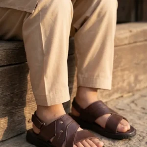 Boys Brown Formal Sandal KD4996