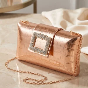 Champagne Formal Clutch For Women P24443