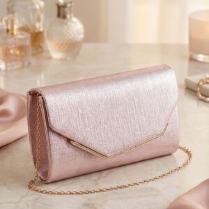 Golden Fancy Clutch For Ladies P24456