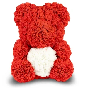 Red Rose Bear with Heart 40cm